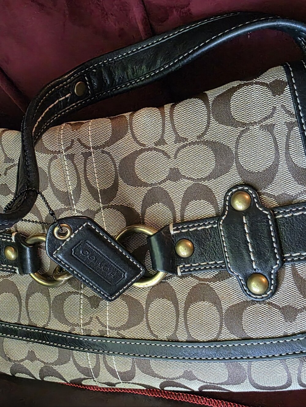 Authentic Coach Carly / Soho Shoulder Bag - Style 11027 Y2zk - Picture 6 of 8